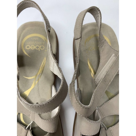 ABEO Womens Size 11 B.I.O.system Brook Neutral Taupe Nubuck Gladiator Sandal - Picture 3 of 6